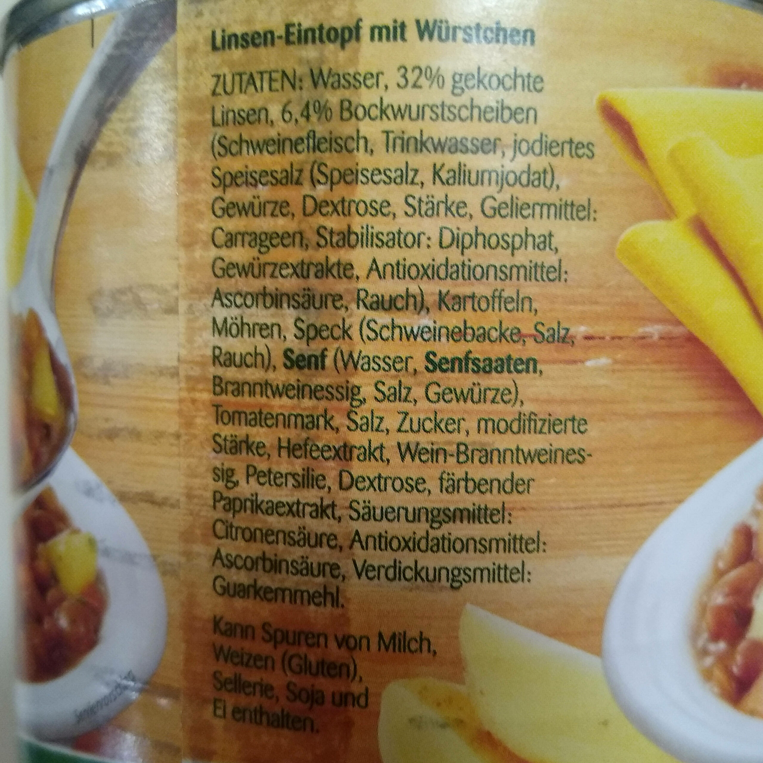 Linsen-Eintopf mit Würstchen | lange haltbar, sättigend und lecker